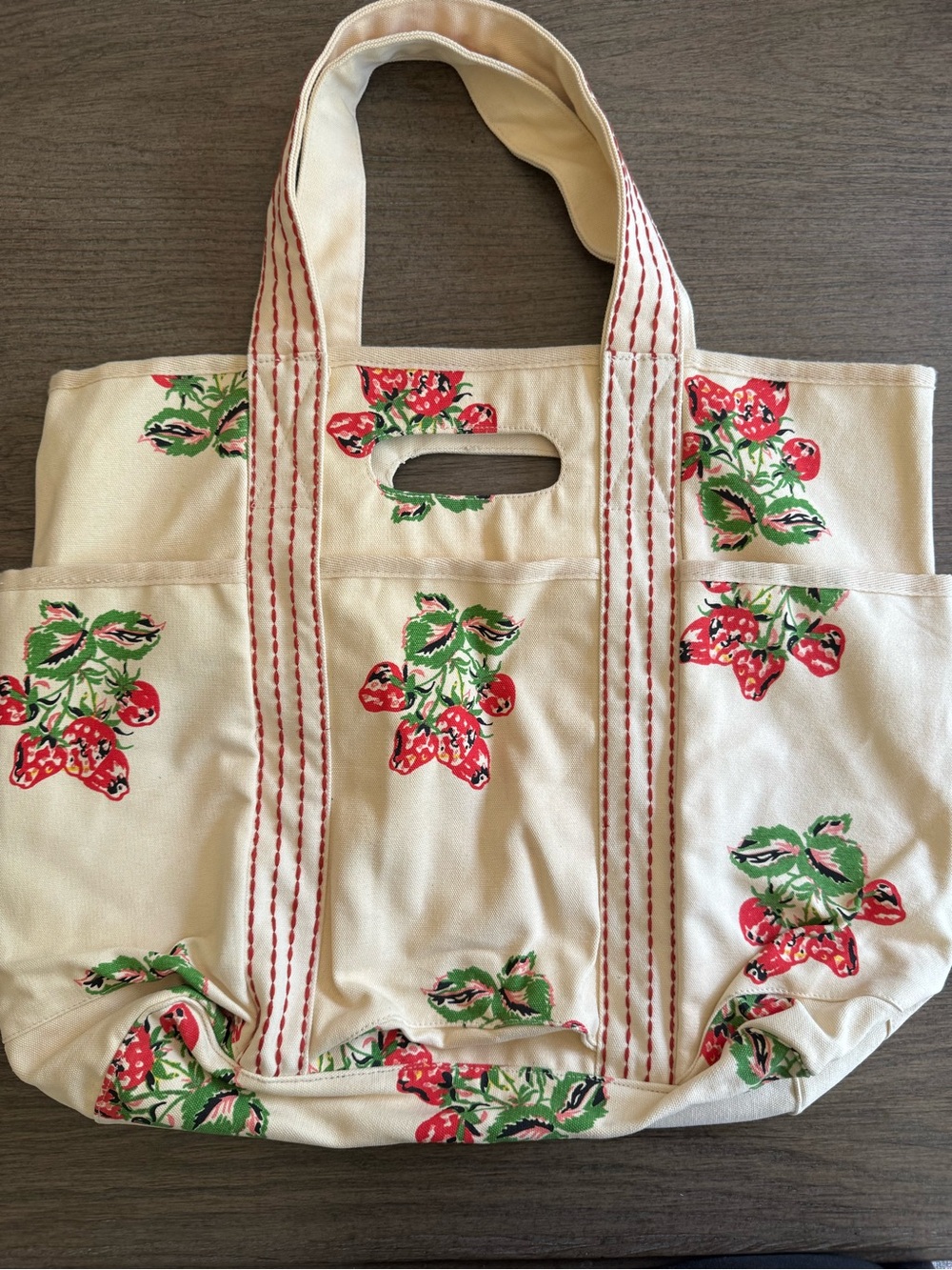 Free People Caravan Strawberry Tote NWOT